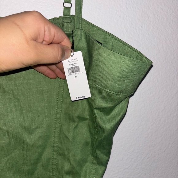 Banana republic LINEN-BLEND SEAMED MIDI DRESS M NWT - Picture 5 of 5